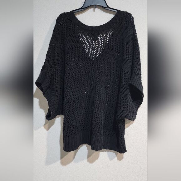 Lane bryant black knit short sleeved sweater size 22 to 28 - Picture 2 of 8